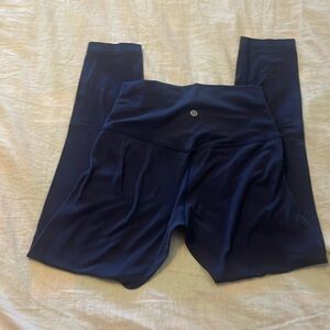 Lululemon Align 25” - Size 6. Navy. Well loved!